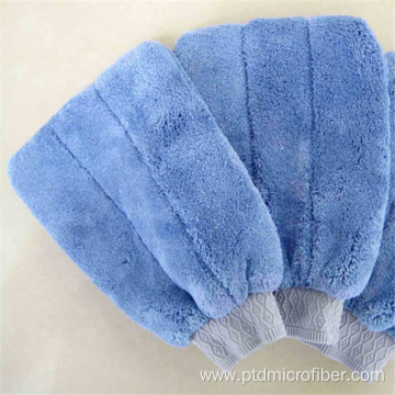 microfiber coral fleece car cleaning glove